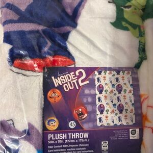 Inside Out 2 Plush Throw